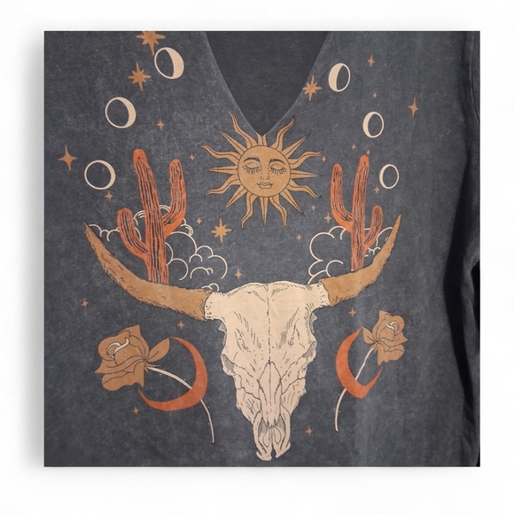Ruby & Lace Wild West Astrology T-shirt Womens Size 1x - Picture 2 of 6